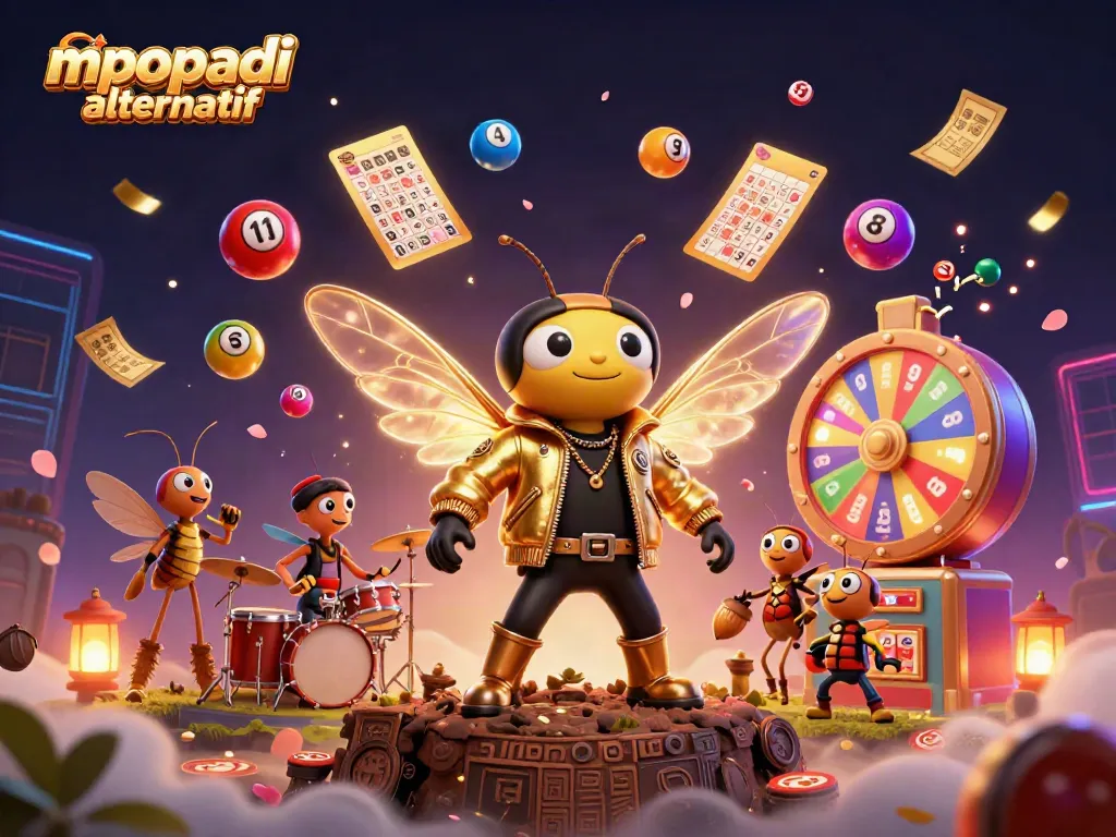 Experience the thrill with mpopadi alternatif, showcasing vibrant gaming elements and engaging characters.